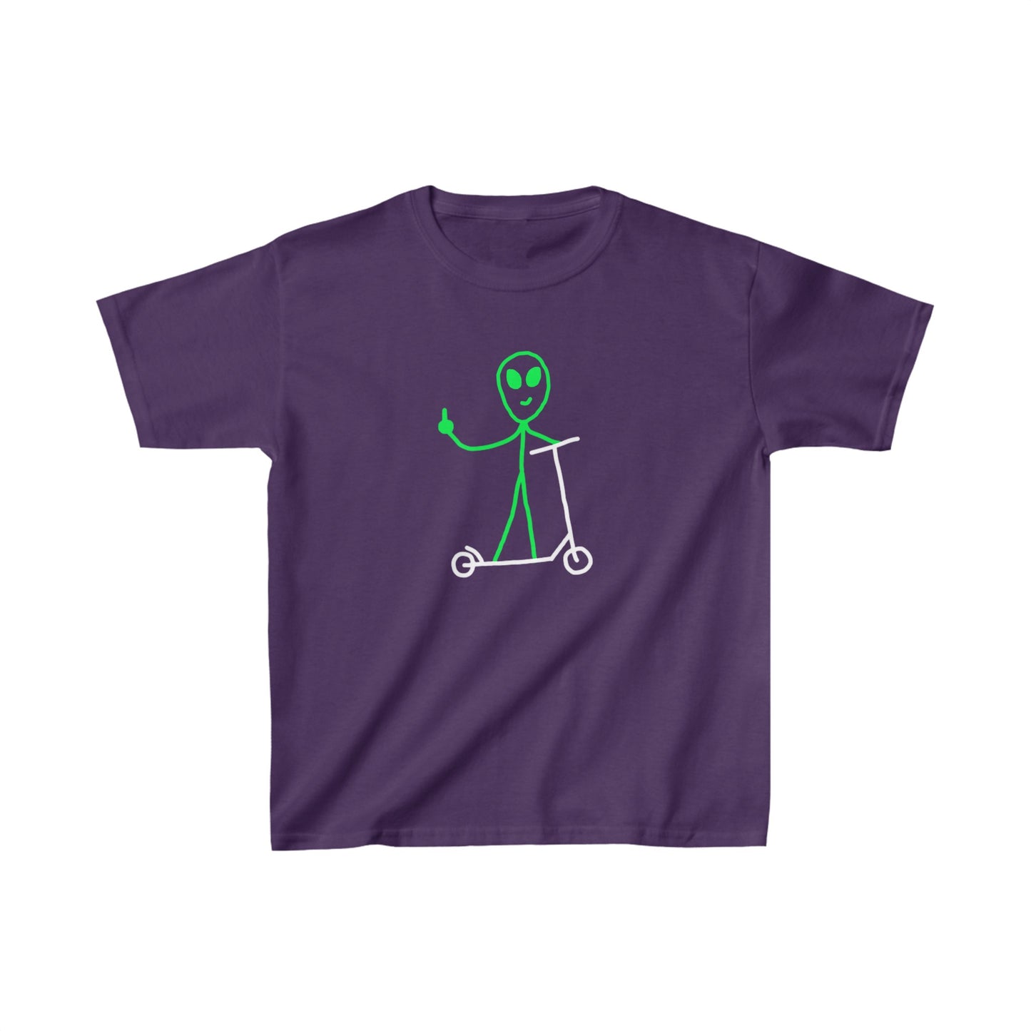 Alien on a Scooter T-shirt (Kids)